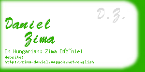 daniel zima business card